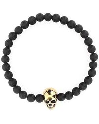 Alexander McQueen - Skull Beaded Bracelet - Lyst