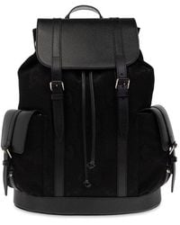 Gucci - Monogram Raffia Backpack - Lyst
