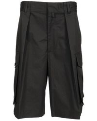Dries Van Noten - Cotton Cargo Shorts Trousers - Lyst