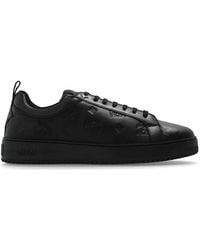 MCM - Logo-Embossed Lace-Up Sneakers - Lyst