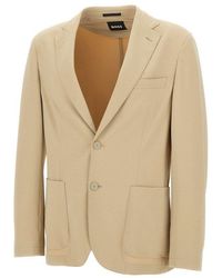BOSS - Single-Breasted Slim-Fit Jacket - Lyst
