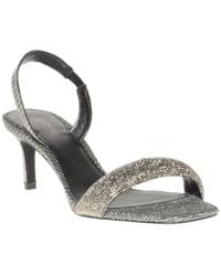 MICHAEL Michael Kors Mila Embellished Glitter Sandals - Grey