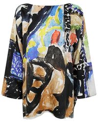 Daniela Gregis - Abstract Print Top - Lyst