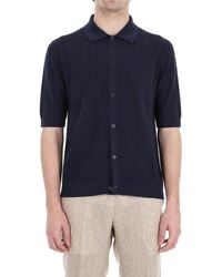 Ballantyne - Short Sleeved Knitted Cardigan - Lyst