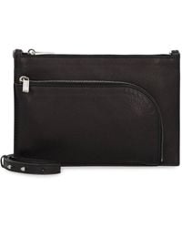 Rick Owens - Logo Debossed Zipped Clutch Bag - Lyst