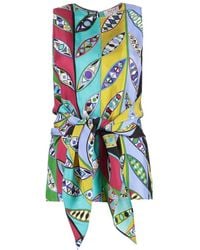 Emilio Pucci - Printed Silk Top - Lyst