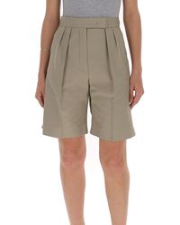 Max Mara Strap Tailored Shorts - Natural