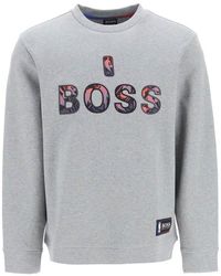 BOSS by HUGO BOSS X Nba Double Logo Sweatshirt - Grey