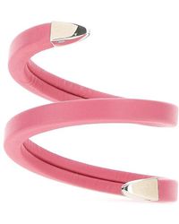 Bottega Veneta - Pink Nappa Leather Bracelet - Lyst