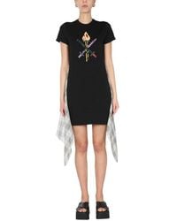Opening Ceremony - "word Torch Hybrid" T-shirt Dress - Lyst