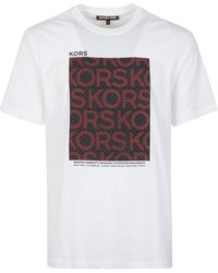 Michael Kors - Graphic Printed Crewneck T-shirt - Lyst