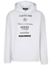Raf Simons - Slogan Patches Hoodie - Lyst