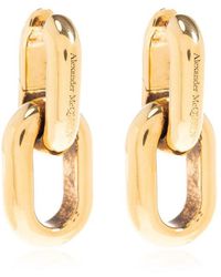 Alexander McQueen - Brass Earrings, - Lyst