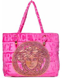Versace - Barocco Terry Beach Bag - Lyst