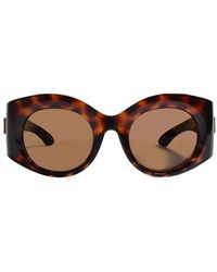 Balenciaga - Oversized Round Frame Sunglasses - Lyst