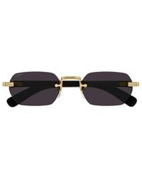 Cartier - Rectangle Frame Sunglasses - Lyst