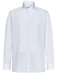 Tom Ford - Pleat Detailed Long-sleeved Shirt - Lyst