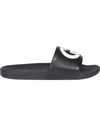 gucci flip flops all black
