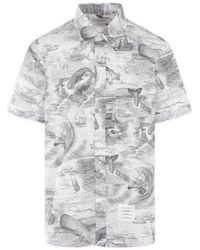 Thom Browne - Graphic Print Shirt - Lyst