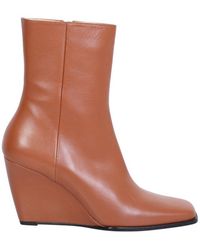 Wandler - Squared-toe Ankle Boots - Lyst
