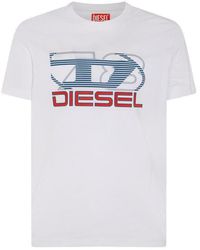 DIESEL - T-diegor-k74 Logo Printed Crewneck T-shirt - Lyst