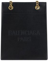 Balenciaga - Logo Embossed Tote Bag - Lyst