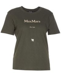 Max Mara - Quieto Short-sleeved Logo T-shirt - Lyst