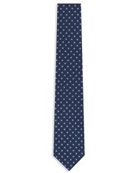ZEGNA - Geometric-Print Silk Tie - Lyst