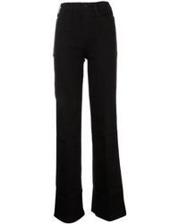 Mother - Button Detailed Flared Jeans - Lyst