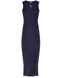 Loewe - Rib-knitted Tank Dress - Lyst