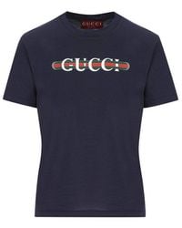 Gucci - Printed Cotton Jersey T-Shirt, Ready-To-Wear - Lyst