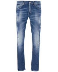 Dondup - Distressed Skinny Denim Jeans - Lyst