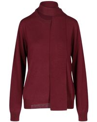 Maison Margiela - Scarf-detailed Sweater - Lyst