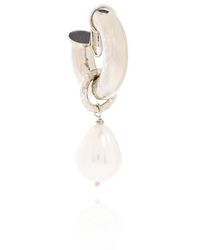 Gucci - Single Earring With Pearl Charm, - Lyst