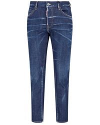 DSquared² - Dark Clean Wash Skater Jeans - Lyst