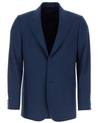 Fendi - Single Breasted Tailored Jacket - Lyst