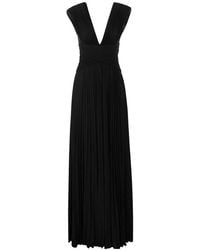 Elisabetta Franchi - Carpet Lurex Jersey Dress With Necklace - Lyst