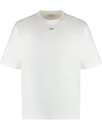 Off-White c/o Virgil Abloh - Crew-neck T-shirt With Off Print - Lyst