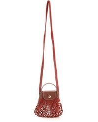 Longchamp - Le Pliage Filet Strapped Mini Shoulder Bag - Lyst