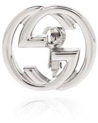 Gucci - Mono Clip-on Earring With Logo - Lyst