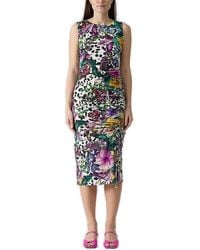 Just Cavalli - Floral Print Dress - Lyst