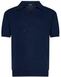 Drumohr - Button Detailed Short-Sleeved Polo Shirt - Lyst