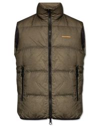 DSquared² - Down Vest With Logo, - Lyst