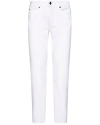 7 For All Mankind - Straight-leg Tapered Skinny-cut Jeans - Lyst