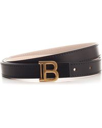 Balmain - B Logo Plaque Buckle Belt - Lyst