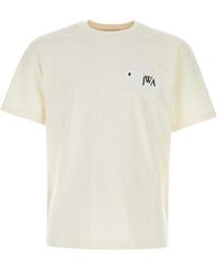 JW Anderson - Logo Embroidered Crewneck T-shirt - Lyst