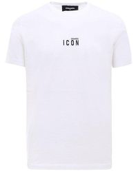 DSquared² - Icon Cotton T-shirt - Lyst