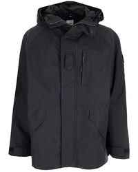 Burberry - Parka With Equestrian Knight Print - Lyst