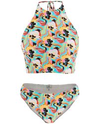 Etro - Multicolored Floral Bikini Set - Lyst