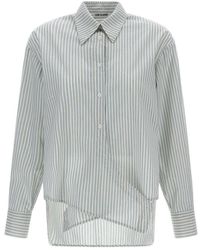 Low Classic - Pinstriped Buttoned Shirt - Lyst